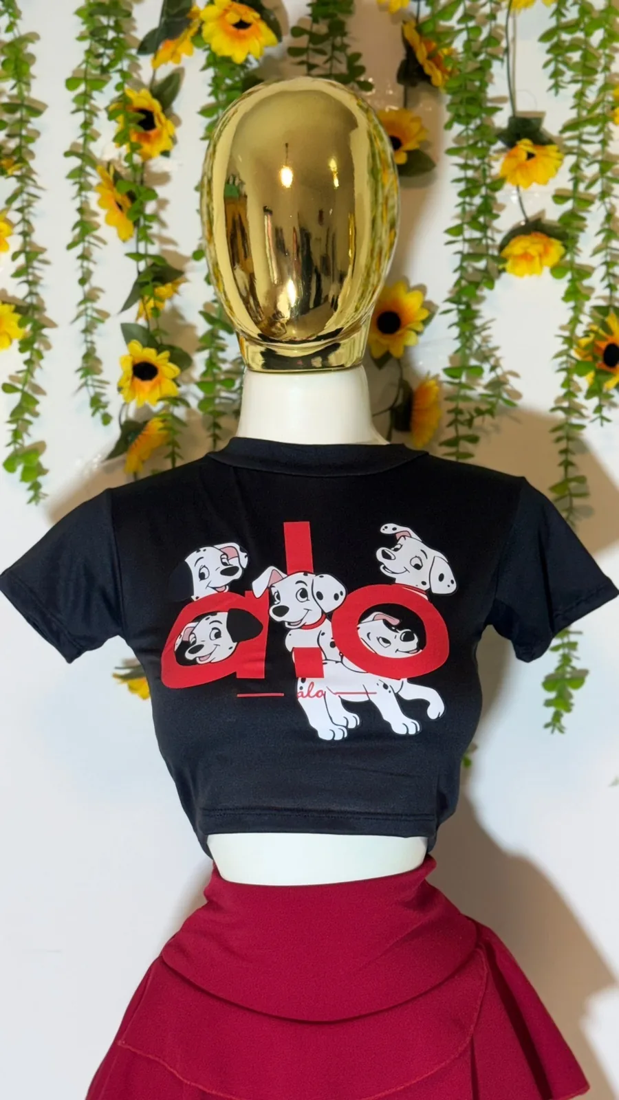 Prenda de Crop Top Juvenil Estampado